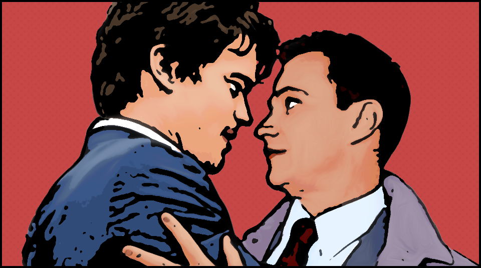 Neal and Peter Embrace