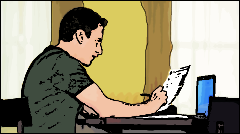 Peter Working At Home