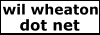 wil wheaton dot net